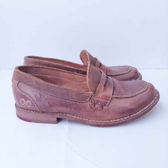 Bed Stu Reina Tan Rustic Cobbler Brown Leather Loafers Women's Sz 7 - Picture 3 of 16